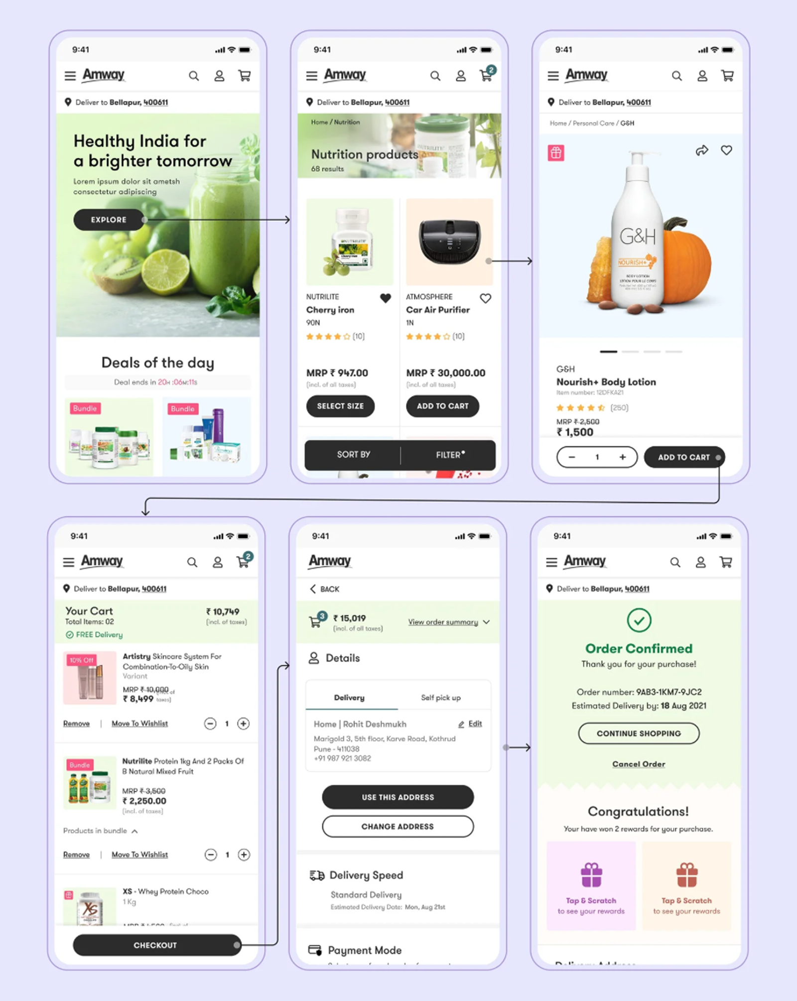 Amway India app — home & catalog
