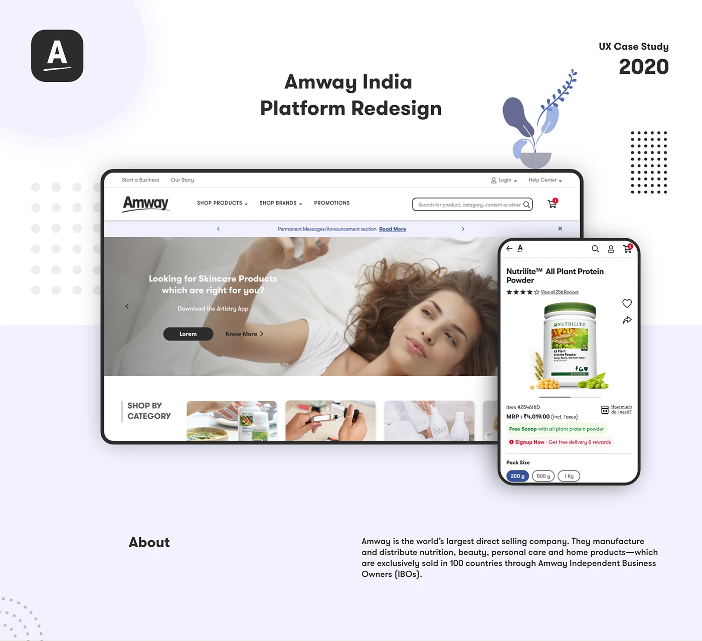 Amway India app + web cover